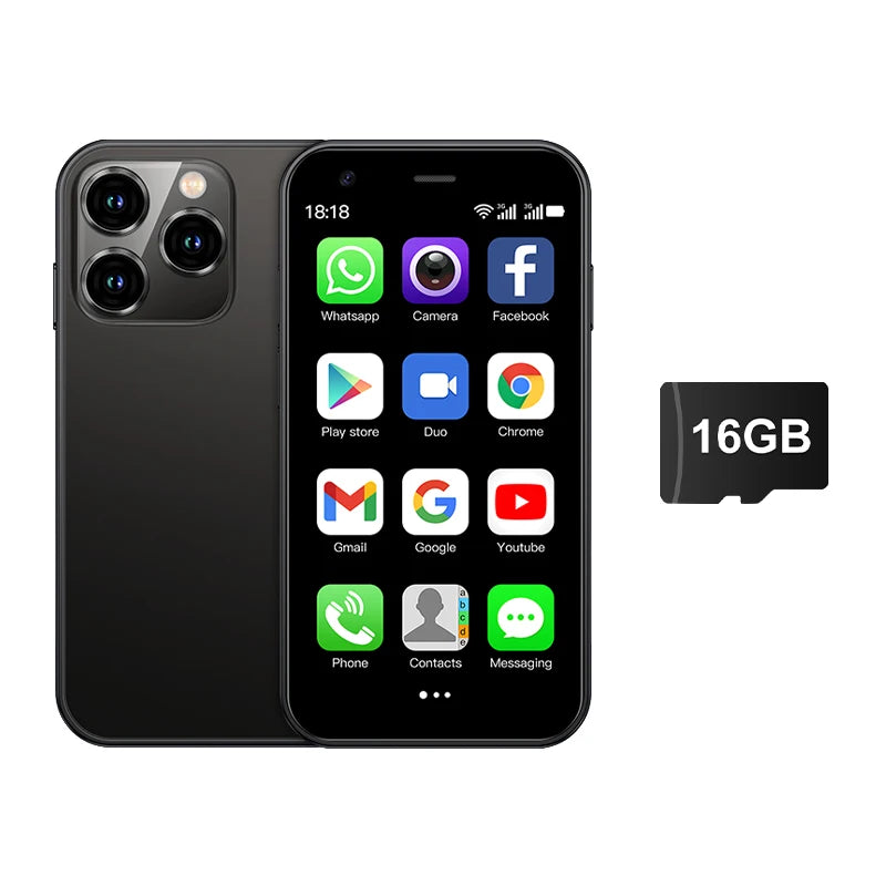 SERVO 15SE Mini Smartphone, 3.0", Dual SIM, Wi-Fi Hotspot, Android