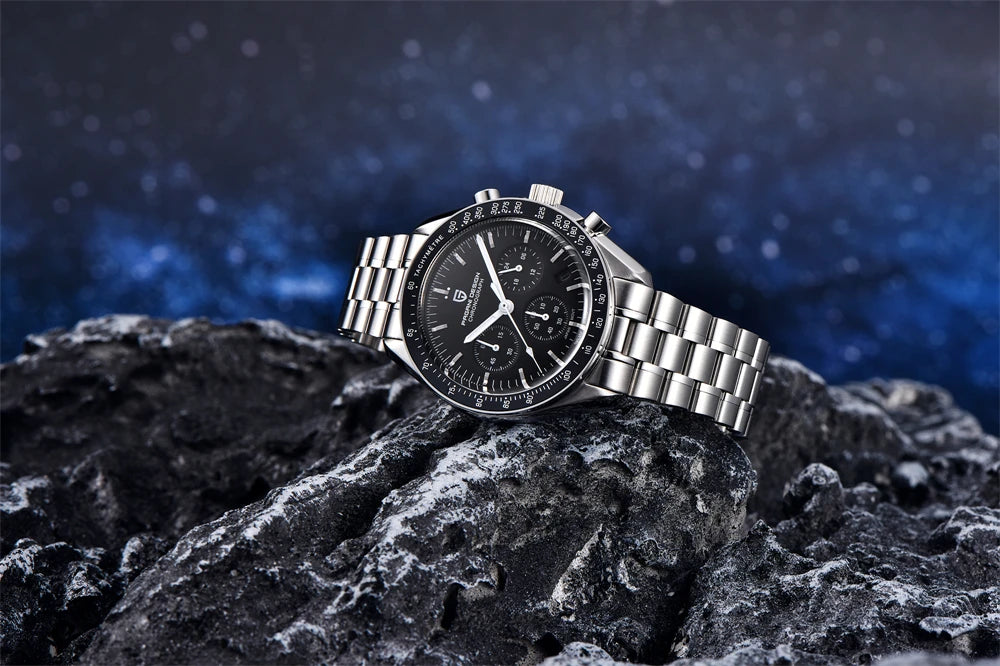 PAGANI DESIGN Moon Men's Chronograph Quartz Watch, Sapphire Glass