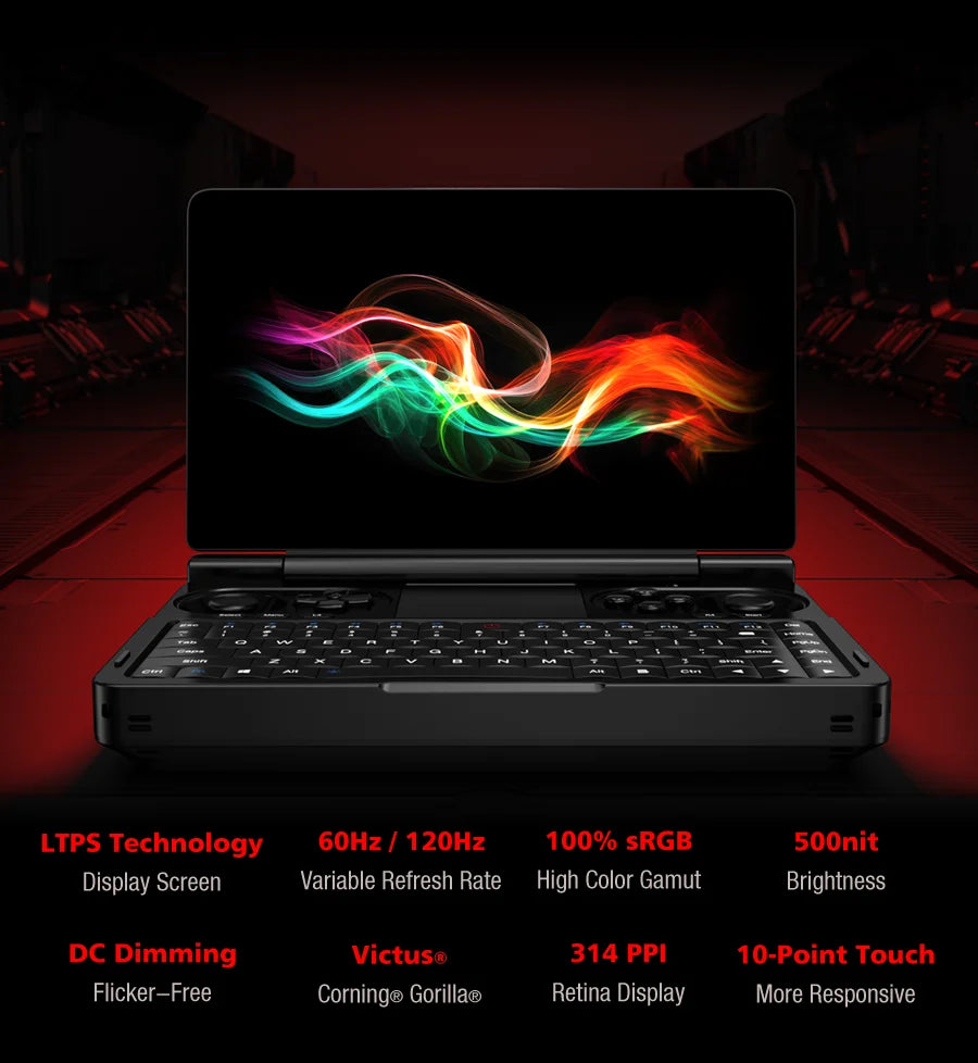 GPD WIN Mini 7" Handheld Console, AMD Ryzen AI 9 HX 370, 32GB RAM, 2TB