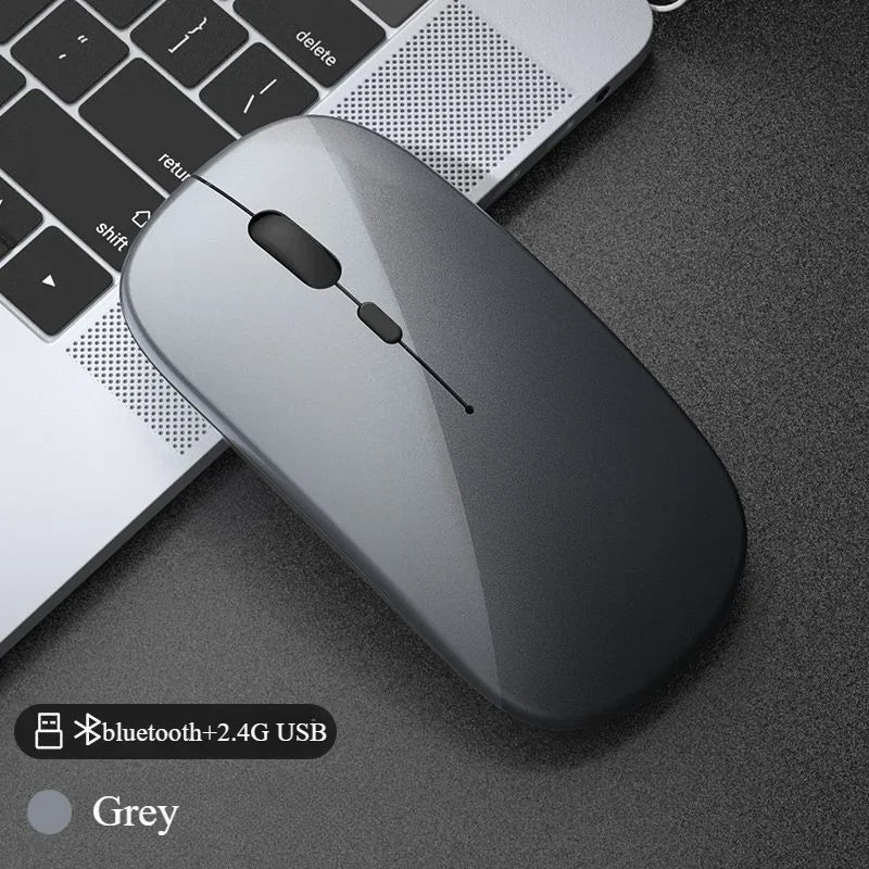 Rechargeable Wireless Bluetooth Mouse, Silent Click, Ergonomic