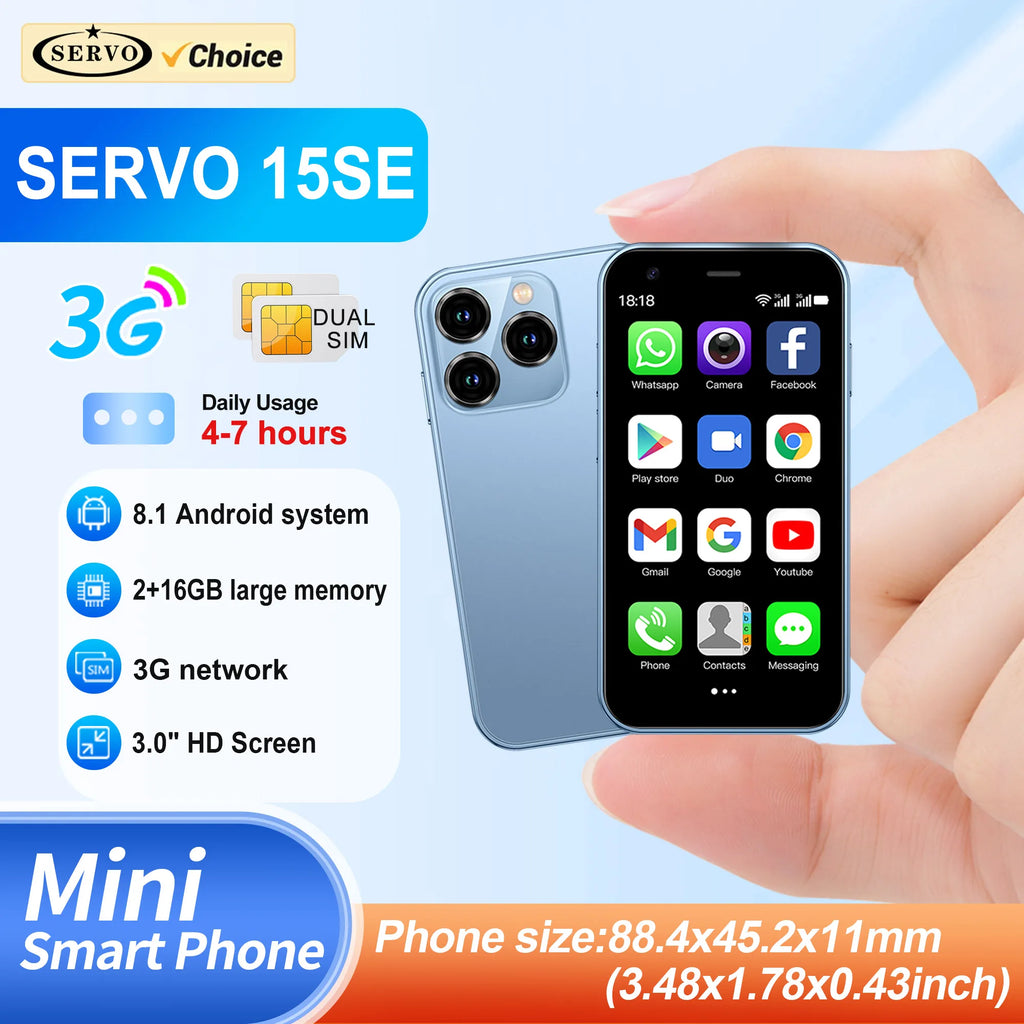 SERVO 15SE Mini smartphone, main view
