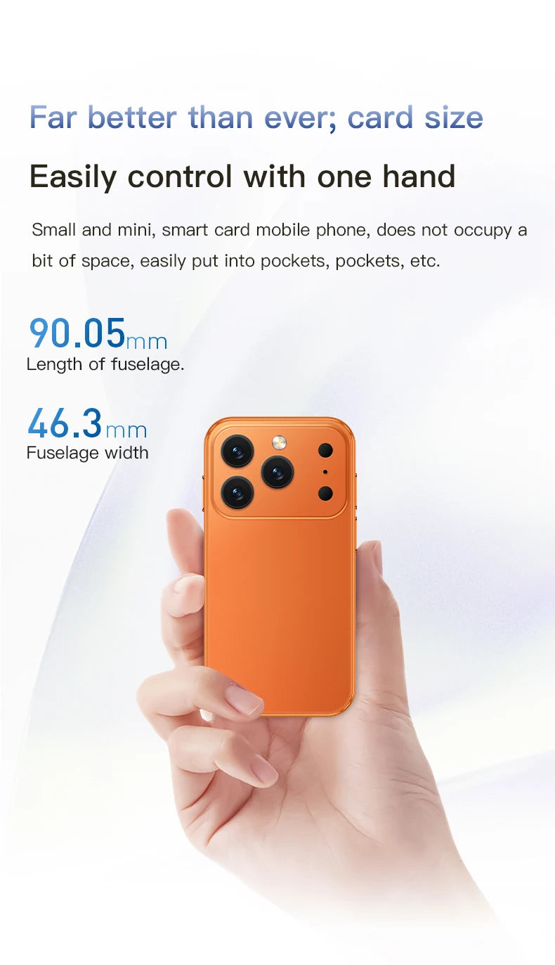 هاتف SOYES XS18 Pro الذكي الصغير، 3.0 بوصة، 2 جيجابايت رام، 16 جيجابايت، شريحتان