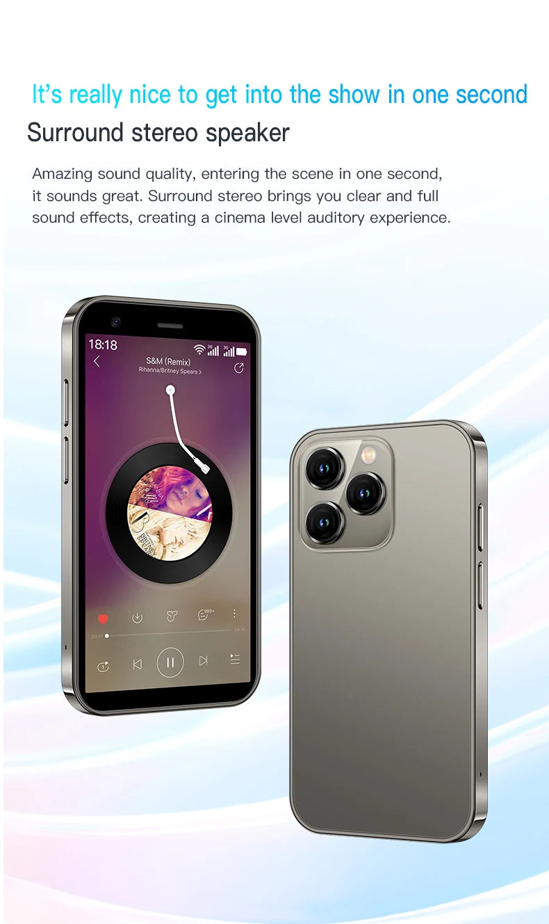 SERVO 15SE Mini Smartphone, 3.0", Dual SIM, Wi-Fi Hotspot, Android